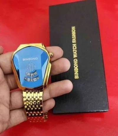 Binbond Diamond Cut Stylish Quartz Watch