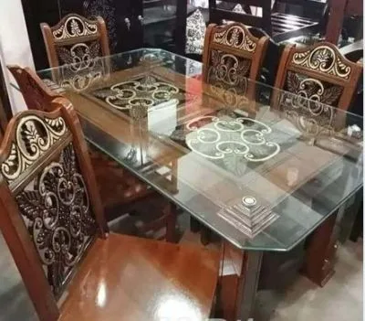 For Sale: Elegant 6-Chair Dining Table