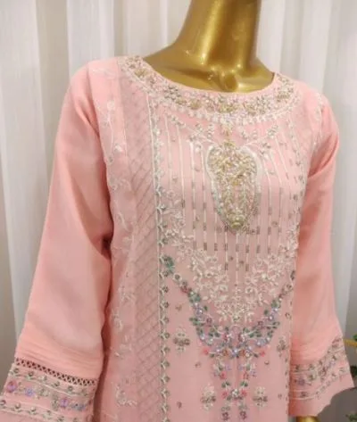 Agha Noor Luxury Chiffon Kamiz