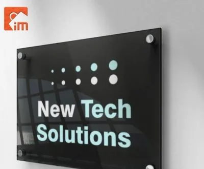 Rectangular Building Name Plate