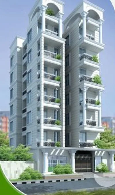 পশ্চিমমুখী আধুনিক অ্যাপার্টমেন্ট