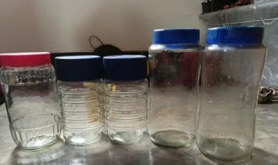 Glass jar