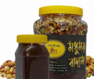 শাহী হালুয়া মিশ্রিত মধু বাদাম