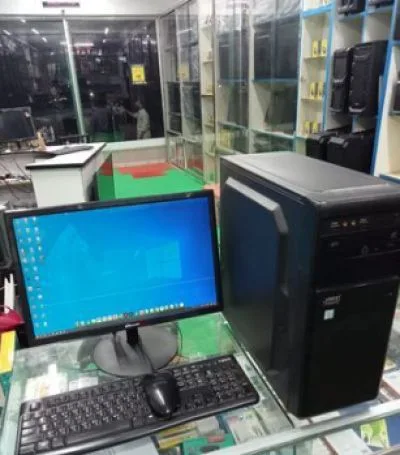 ডেস্কটপ computer 19 ইঞ্চি মনিটর কমপ্লিট পিসি