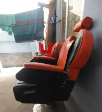 Saloon chair and Hair straightener