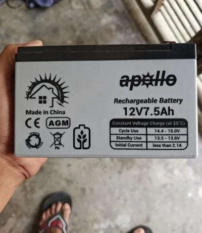 Apollo AGM Battery 7.5AH New