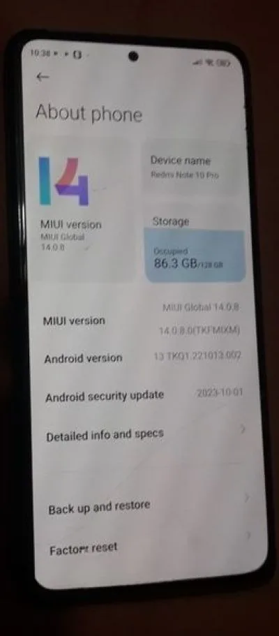 Xiaomi Redmi Note 10 Pro . (Used)