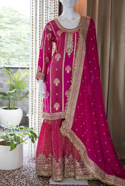 Shirt-Garara-Dupatta