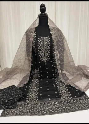 Dress and cutwork dupatta