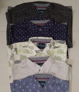 Boys H/S Cotton Shirt Wholesale