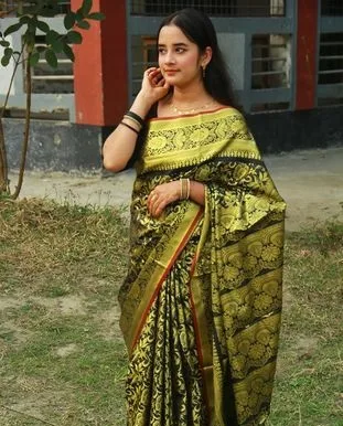 সিল্ক কাতান শাড়ি