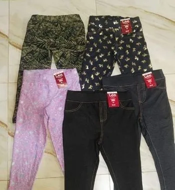Girls Knit Denim Pant