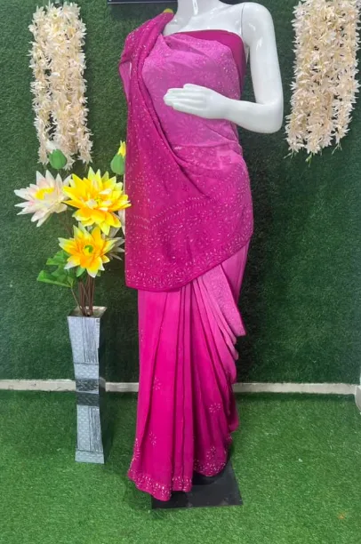 Chikankari Saree