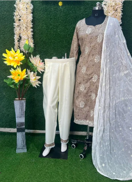 Silk Cotton Suit Set