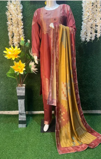 Tissue Silk Suit Set