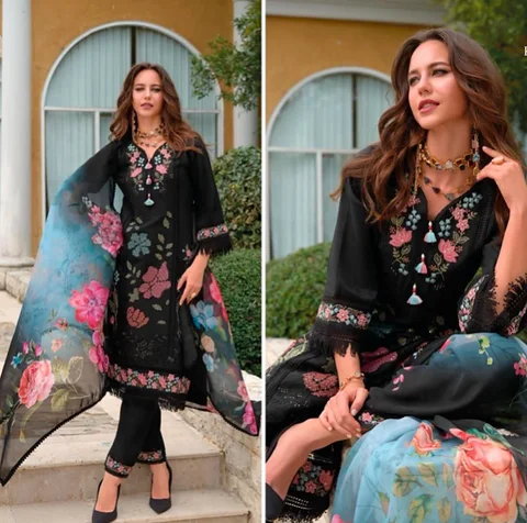 Kurti & Pants Dupatta Set