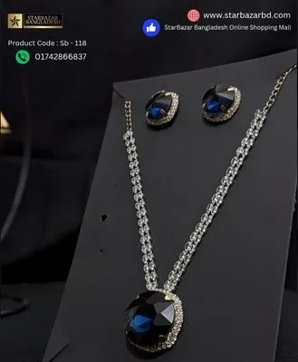 Ad Stone Locket with Earrings