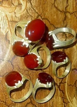 অরিজিনাল ইরানি আকিক পাথরের রুপার আংটি