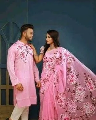 Saree & Panjabi combo