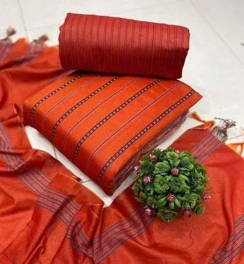 নতুন তাঁতের থ্রি পিস