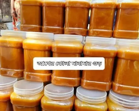 আখের ঝোলা দানাদার গুড়।