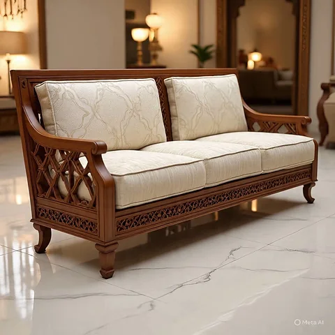 Sofa set ( 100% Wooden) MIS-1003