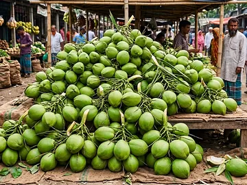 বরিশালের পিরোজপুরের সুমিষ্ট স্বাদের ডাব।